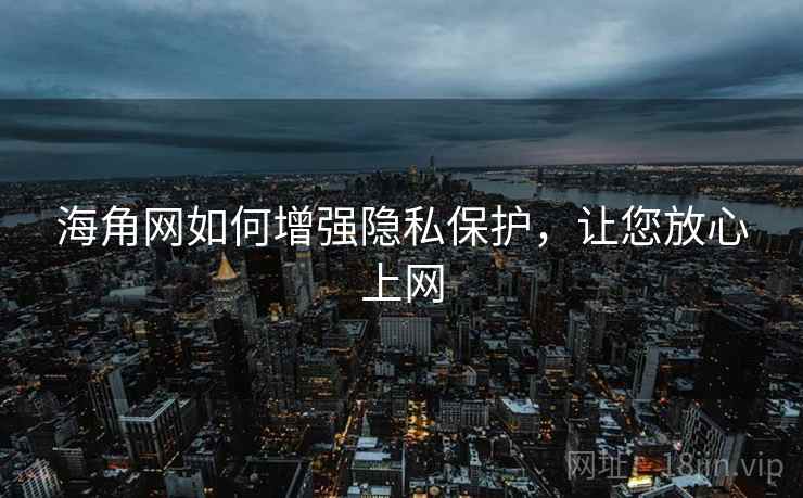 海角网如何增强隐私保护，让您放心上网