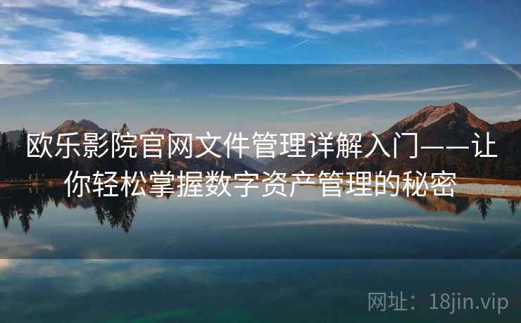欧乐影院官网文件管理详解入门——让你轻松掌握数字资产管理的秘密